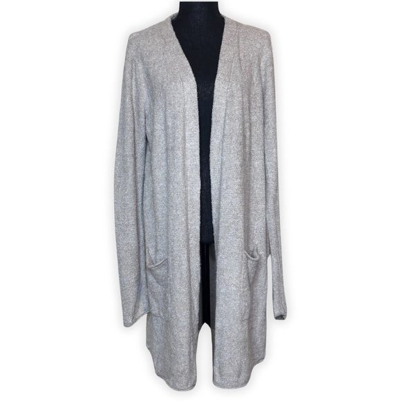 Barefoot Dreams Other - Barefoot‎ Dreams Cozy Chic Lite Long Open Cardigan Beige Brown Size Large